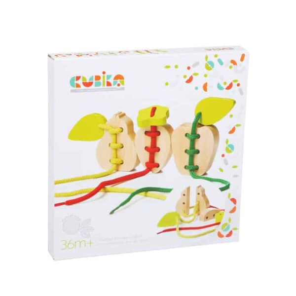 CUBIKA Drvena slagalica Zapertlaj voće (9 elemenata) - RASPRODAJA - Image 2