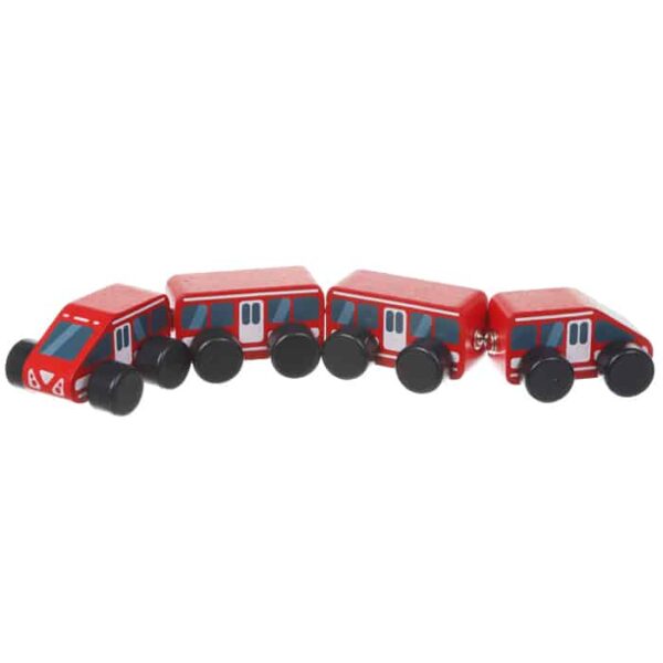 CUBIKA Drvena igračka sa magnetom Express Voz (4 elementa) - RASPRODAJA - Image 1