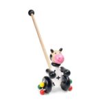 Pino guralica za decu Kravica – drvena igračka za prve korake