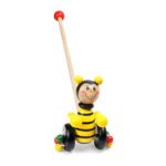 Pino guralica za decu Pčelica – drvena igračka za prve korake