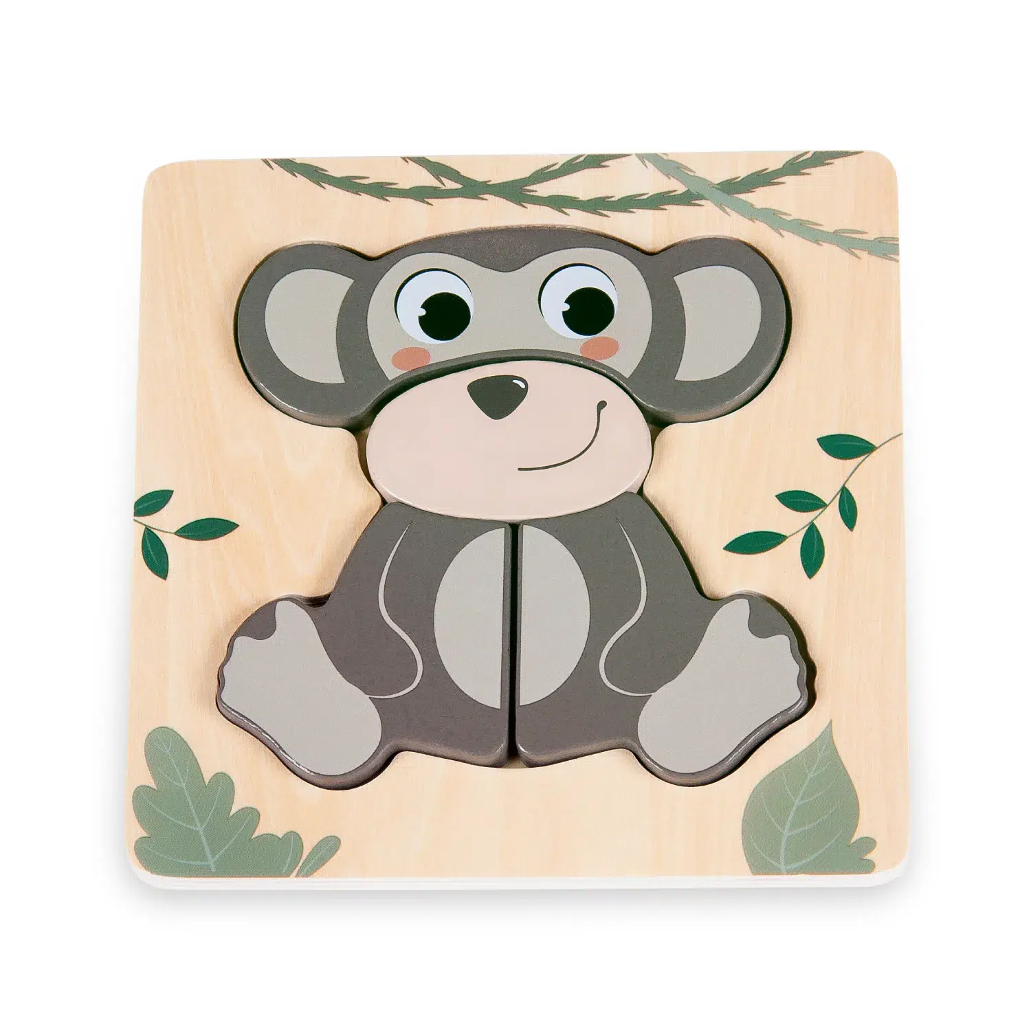 Pino drvena slagalica za bebe – veseli Majmun Pino drvena slagalica za bebe – Majmun