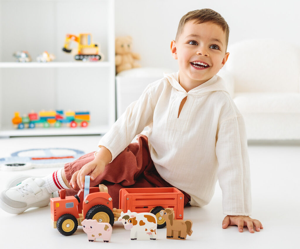 Pino Drveni Traktor I Decak