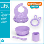 Silikonski Set Zirafa Ljubicasta