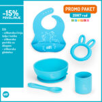 Silikonski Set Zirafa Plava