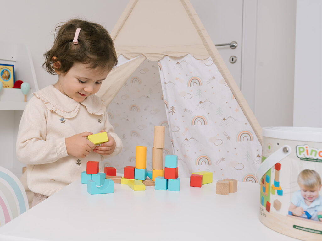 Igranje Sa Kockama Pino Drvene Kocke 50 Komada