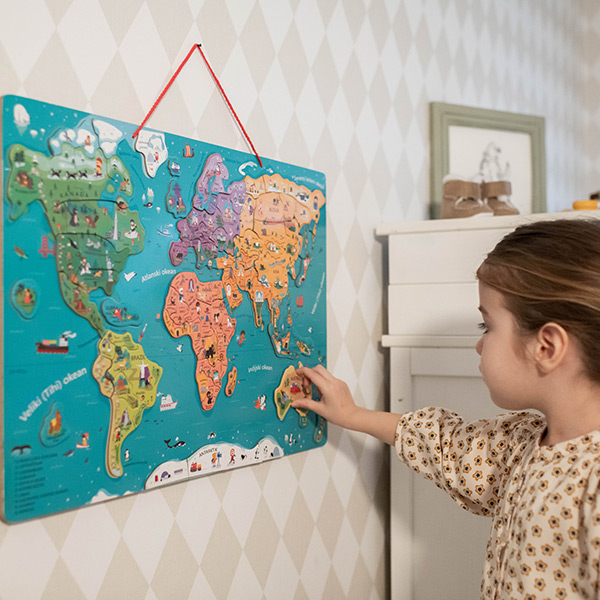 Igre Sa Drzavama Slaganje Magnetne Mape Sveta