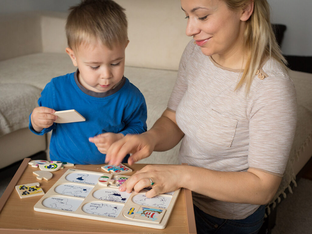 Pino Ntc Asocijacije Brojevi Igra Majke Sa Detetom Ucenje Brojeva